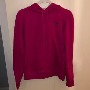 Pink under armour sweatshirt